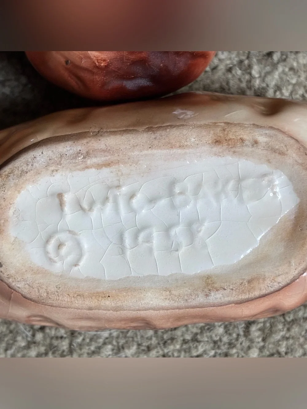 Set 4 TwTc 1958 Ceramic Baked Potato Shaped Small Dish Bowls Sides Dips Planters